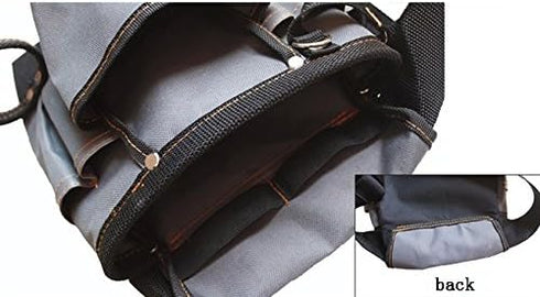Luchuan Tool Pouch Belt,8-POCKET Oxford Cloth Electrician Tool Pouch Bag with Adjustable Waist Strap...