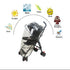 Stroller Rain Cover Baby Stroller Cover for Toddler Umbrella Stroller,Lightweight Travel Stroller,Windproof Waterproof Weather Shield,Compact Stro...