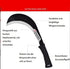 Brush Clearing Sickle,Japanese Weeding Sickle with 7.08-Inch Carbon Steel Blade - Gardening/Farming/Landscaping Hand Sickle with Grip, BLACK, 3441...