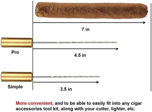 Cigar Draw Enhancer Tool QBOSO Travel Cigar Draw with Wooden Case,Getting More 30% Benefit for Each Shot. (pro)...
