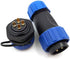 SP21 2Pin-12Pin Power Cable Connector,Panel Mount Connector Waterproof Plug Socket for Electricity Lighting and Medica (4Pin)...