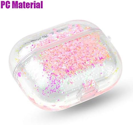 SGVAHY Case for Airpods Pro Case Cover with Keychain Cute Airpod Pro Case Kawaii Bling Glitter Quicksand Clear Airpods Pro Wireless Charging Case ...