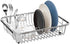SANNO Utensil Drying Rack, Plastice Utensil Silverware Storage Holder fit for Dish Rack Over Sink, Chopsticks/Spoon/Fork/Knife Drainer Basket Flat...