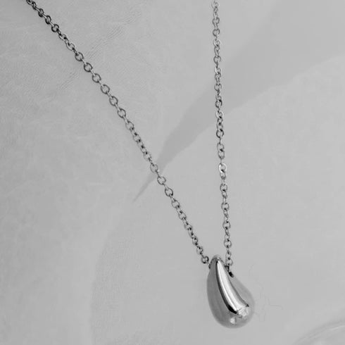 Jude Jewelers Stainless Steel Water Tear Drop Charm Wedding Statement Anniversary Party School Holiday Collar Necklace...