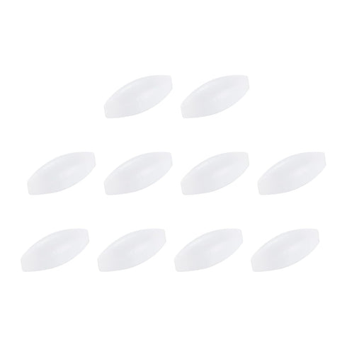 MECCANIXITY Magnetic Stirrer Mixer Stir Bar Rod 20mm(0.79") x8mm Olive Shape PTFE Coating Magnet White for Laboratory 10Pcs...