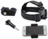 Multi-Function Adjustable Belt Cellphone Selfie Head Mount Strap for Sony Action Cam/Gopro Hero/Cell Phone/iPhone 16 15 14 13 12 11 Pro Max XR XS ...