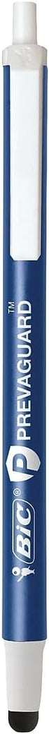 BIC PrevaGuard Clic Stic Ballpoint Pen & Stylus, With Built-in Protection To Suppress Bacteria Growth, Medium Point (1.0mm), Blue, 12-Count......