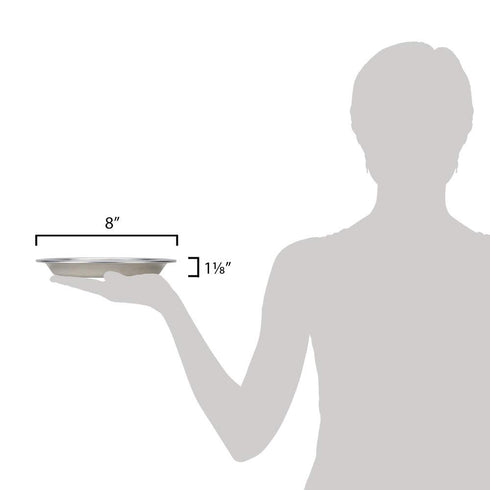 American METALCRAFT, Inc. 801 Deep Dish Pie Pan Silver, 8”...