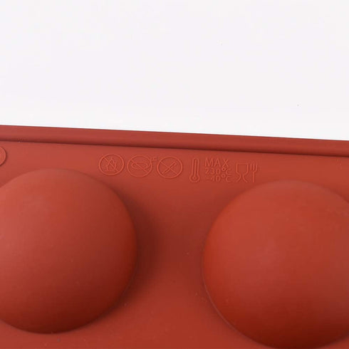 Newk 8 Holes Half Sphere Silicone Mold, 3 Packs 8-Cavity Half Sphere Mold for Hot Chocolate Bomb, Cakes, Jelly, Pudding, Dome Mousse...