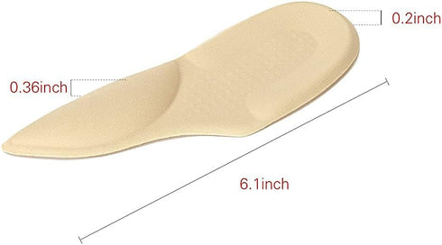 Arch Support Plantar Fasciitis Insoles for Women & Men,Adhesive Foot Arch Inserts for Flat Feet,Heel Support Cushion for Feet Pain and Relieve Pre...