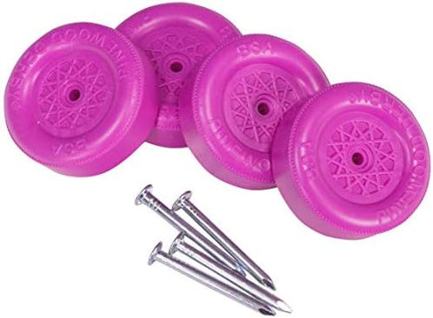 Official Pinewood Derby Wheels and Axles (Purple)...