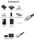 Ultra Tough & Durable iOS 15 to MicroUSB OTG Pro Cable 15cm 0.5ft for iPhone 13 Pro Max Mini,11,12, Chord Mojo2 Hugo2 Pha3 Fiio Q1 HiFi Oppo HA2 K...