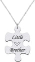 Big Sister Little Brother Necklace for 2 - Brother Sister Matching Gifts Necklaces for Sisters Brothers Christmas Birthday Gift from Brother Siste...