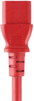 Monoprice Power Cord - NEMA 5-15P to IEC 60320 C13, 18AWG, 10A/1250W, 125V, 3-Prong, 2ft, Red...