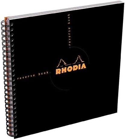 Rhodia Graph Reverse Standard Notebook, One Notebook, Black...