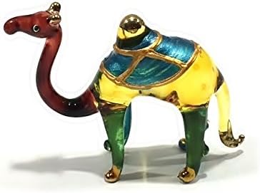 Handmade Mini 2" Blown Glass Camel Figurines Figures Art,Collectible Dollhouse Gift Ideas,Miniature Animals,Tiny Ornament Cool Stuff Desert Decor ...