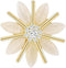 Rhinestone Flower Brooch for Women Crystal Flower Brooches Pin Rhinestone Flower Lapel Pin Valentine's Day Mother's Day Gift for Wife Mother...