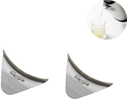 2 Pack Electric Kettle Spout Cover Dust-Proof Cap 5.8x2.9cm Triangle Flat Mouth Tip Protector Insulation Energy-Saving Sticky Caps for Stainless S...