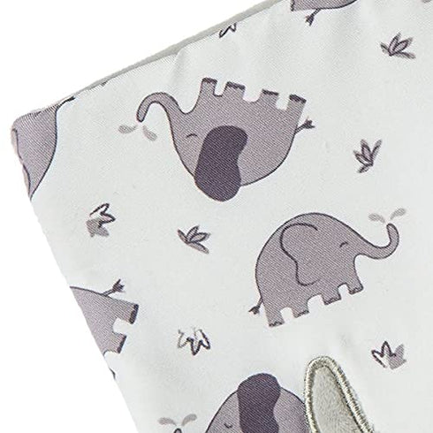 Mary Meyer Afrique Crinkle Teether Toy with Baby Paper and Squeaker, 6 x 6-Inches, Elephant...