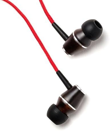 Symphonized XTC Premium Genuine Wood in-Ear Noise-isolating Headphones with Microphone (Red)...