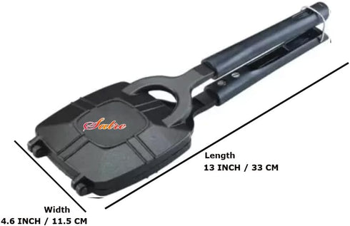 Non-Stick Iron Coating 2 Side - Cut Gas Sandwich Toaster Snack/Sandwich Griller/Sandwich Maker (Black)...