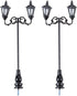 Yardwe Toys Toys 2pcs Miniature Street Light Model Pathway Lantern Post 1:87 Road Light Micro Landscape Ornament for Sand Table Miniature Scenes R...