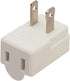 Polarized 2-Prong L Type Adapter, Vertical Right Angled Down Angle AC Adapter, NEMA 1-15P USA Outlet Saver Extension Adapter High Heat Resistant 2...