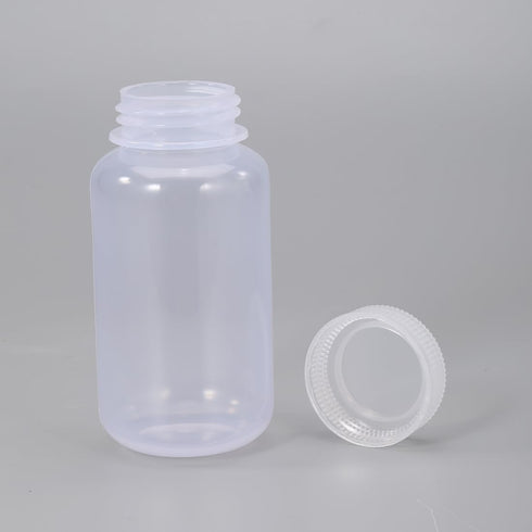 8.4 oz Wide Mouth Lab Reagent Bottle, Laboratory Grade Chemical Container, Sealed Leak-proof Clear PP Bottle, Pill Bottle, Water Sample Bottle(2 P...