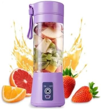 WROZZO Mini Personal Blender, 1000W Powerful Motor, 800ml Cup, 6 Stainless Blades, USB Charging, Portable Blender for Shakes and Smoothies Purple...