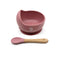 The Happy Stork - Silicone Suction Bowl and Spoon Set (Blossom)...