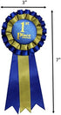 Premium Award Ribbons Blue,Red,White - 1st, 2nd, 3rd Place - 1 Set (3 Ribbons) - First Second Third Place Winner Ribbons...