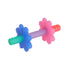 Itzy Ritzy Teensy Tube Teether; Textured Hollow Baby Teething Tube That Reaches Front Teeth & Back Molars, Made of Soft Silicone (Pink Rainbow)...
