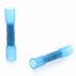 100Pcs Blue 16-14 AWG Insulated Waterproof Wire Connectors, Marine Grade Electrical,Heat Shrink Butt Connectors, Wire Crimp Terminals Butt Splice ...