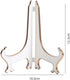 KALAIEN 5" Easel Display Stand Plastic Easels Decorative Plate Holders Picture Frame Stand White Gold (6 Pack) (white 5inch)...