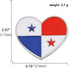 Heart-shaped Panama National Flag Enamel Pin and the Panamanian Badge Brooch For Backpack and Coat...