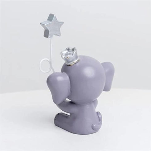 Newmemo Elephant Cake Toppers Balls Cake Decorations with Mini Elephant Blue Crown Cake Picks for Boy Girl Baby Shower Birthday Party Decorations...