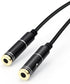 Audio Splitter Cable Y Adapter Micro Headset 3.5mm Male to 2 Female for Headphone Desktop and Laptop (Black)...