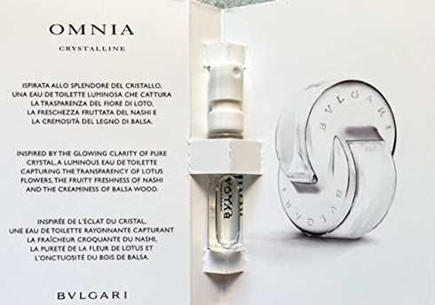 BVLGARI Omnia Crystalline Eau De Toilette 1.5ml / 0.05 oz Spray Vial...