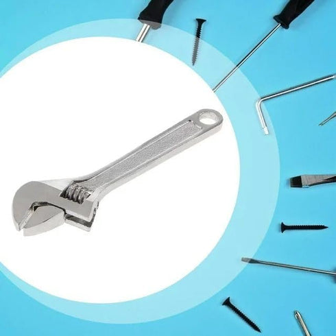 Silver Open End Wrench, Steel 2.5inch Monkey Wrench, Adjustable Spanner/Wrench for Repairing, Professional Mini Small Hand Tools Hand Spanner Tool...