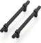 1 Pack Black Cabinet Handles - 5" Hole Center Cabinet Pulls Matte Black Drawer Pulls Cabinet Hardware Kitchen Handles for Cabinets...