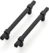 1 Pack Black Cabinet Handles - 5" Hole Center Cabinet Pulls Matte Black Drawer Pulls Cabinet Hardware Kitchen Handles for Cabinets...
