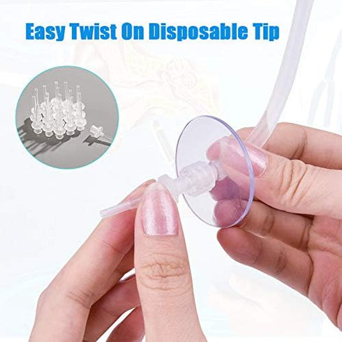 Disposable Ear Washer Tip Replacement Tubes - Compatible with Doctor Easy™ Elephant and Rhino Ear Washers/Ear Wash/Wax-Rx™Systems (60 Pack)...