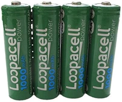 4 AA Rechargeable NiCD Battery, 1.2V 1000mAh High Capacity AA Batteries...