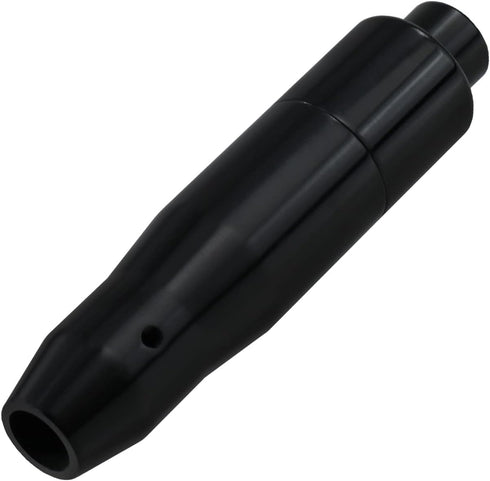 Car Automatic Shift Knob with Push Button Aluminum Alloy Polished Metal Driving Gear Lever Shifter Knobs Transmission Handle Stick Black...