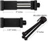 Alphx Universal Smartphone Tripod Cell Phone Holder Mount Adapter Set, Fits iPhone, Samsung, and All Phones, Rotates Vertical and Horizontal with ...