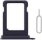 SIM Card Tray Holder Slot Replacement for iPhone 12 (Black) with Waterproof Rubber Ring and Eject Pin (Single Sim Version)......