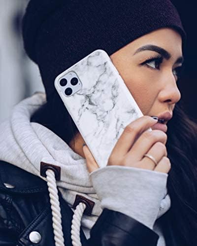 FELONY CASE iPhone 13 Pro Max Case - White Polished Marble iPhone Case - Wireless Charging Compatible - Anti-Scratch, 360° Shockproof Protective C...