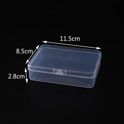 6 Pcs Mini Plastic Storage Containers Clear Rectangle Boxes Small Empty Cases Transparent Beads Organizer Container with Lid for Collecting Small ...