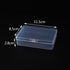 6 Pcs Mini Plastic Storage Containers Clear Rectangle Boxes Small Empty Cases Transparent Beads Organizer Container with Lid for Collecting Small ...