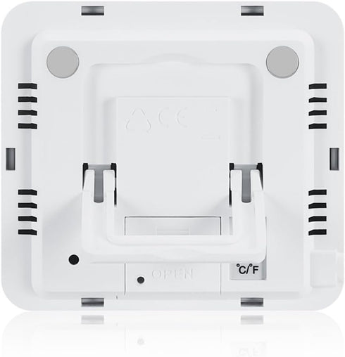 Digital Fridge Thermometer with Magnetic Mount & Stand Calibrated Freezer Thermometer with LED Alarm, Max/Min Memory, -58°F to 158°F Range for Hom...